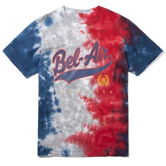 BEL AIR ATHLETICS WILL SMITH FRESH PRINCE TIE DYE TEE MEDIUM - Picture 1 of 7